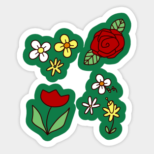 Cute Flowers Sticker